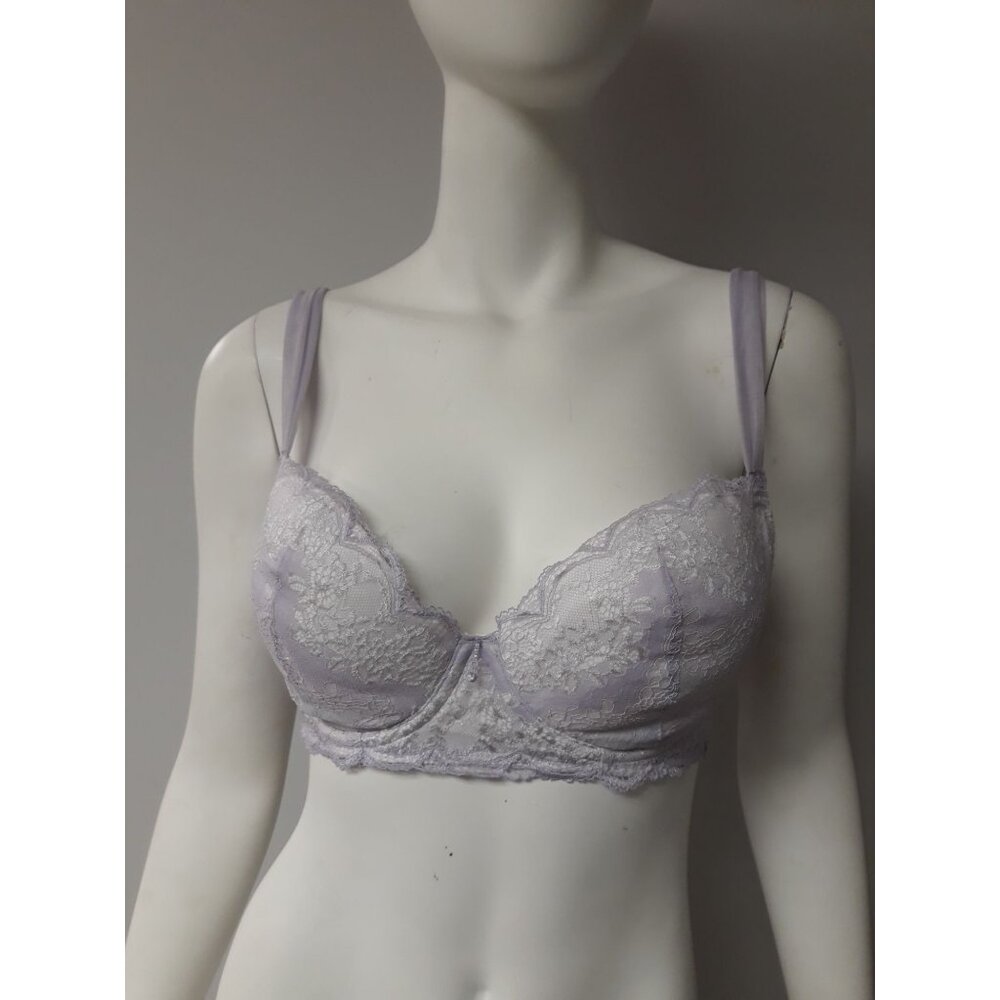 Bradelis Ruby Bra Purple and White Size 34 D  NEW WITH TAGS!